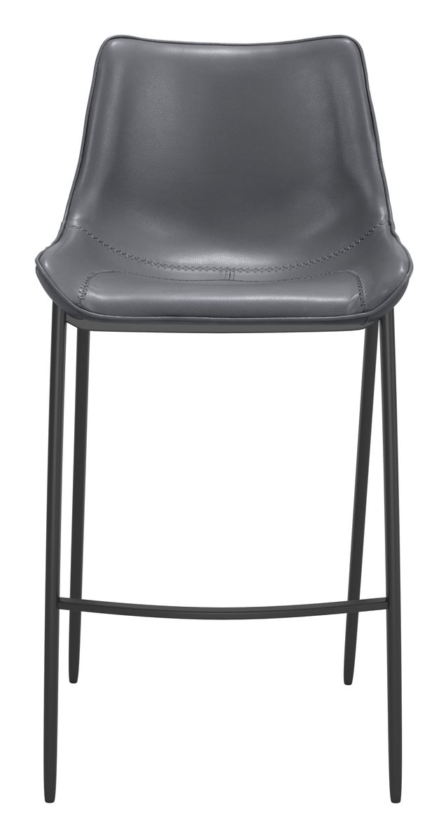 Zuo® Modern Magnus Dark Gray Bar Chair-0