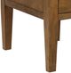 Elements International Portico Brown Oak Half Pedestal Desk with Power/USB-5