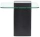 Magnussen Home® Donora Glass Top Square End Table with Obsidian Base-3