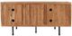Jofran Inc. The Wave Brown 3-Door Accent Cabinet-3