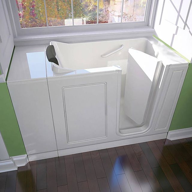 American Standard Luxury Series White Alcove Soaking Walk-In Tub-3