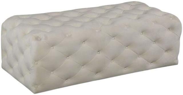 Meridian Furniture Casey Cream Upholstered Bench-0