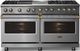 Viking® 5 Series 60" Stainless Steel Pro Style Dual Fuel (NG) Range with Brushed Brass Trim-4