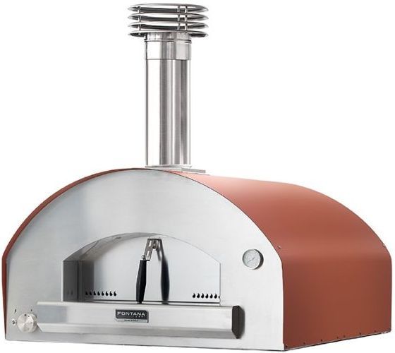 Fontana Forni Roma 39" Red Pizza Oven -0