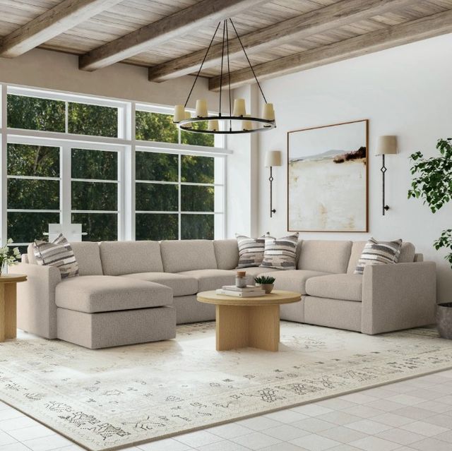Flexsteel® Customizable Sky 5-Piece 136" Modular Sectional-4