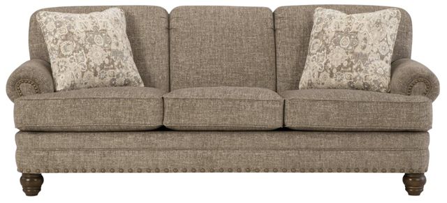 Craftmaster® Customizable Craftmaster Essentials Rolled Paneled Arm Sofa-2