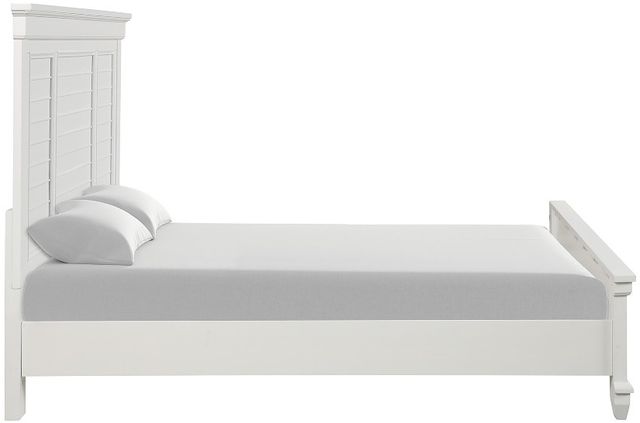 New Classic® Home Furnishings Jamestown White Queen Panel Storage Bed-3