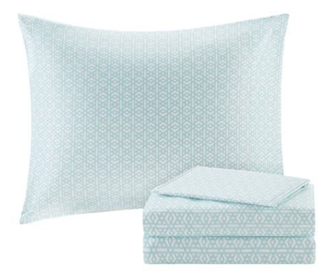 Olliix by Intelligent Design Gemma Blue Twin Long Comforter and Sheet Set-4