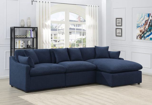 Coaster® Destino 3-Piece Midnight Blue Modular Power Sectional-0