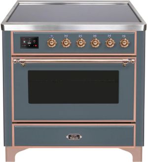 Ilve Majestic II 36" Blue Gray Freestanding Induction Range