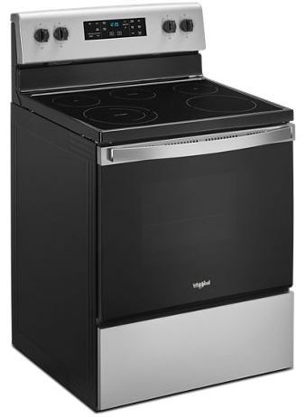 Whirlpool® 30" Fingerprint Resistant Stainless Steel Freestanding Electric Range-1