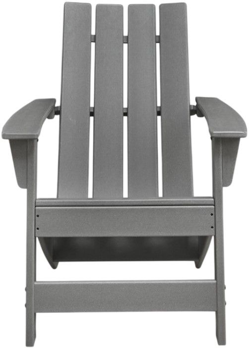 Signature Design by Ashley® Lone View Bay Gray Aluminum Outdoor Adirondack Chair-2