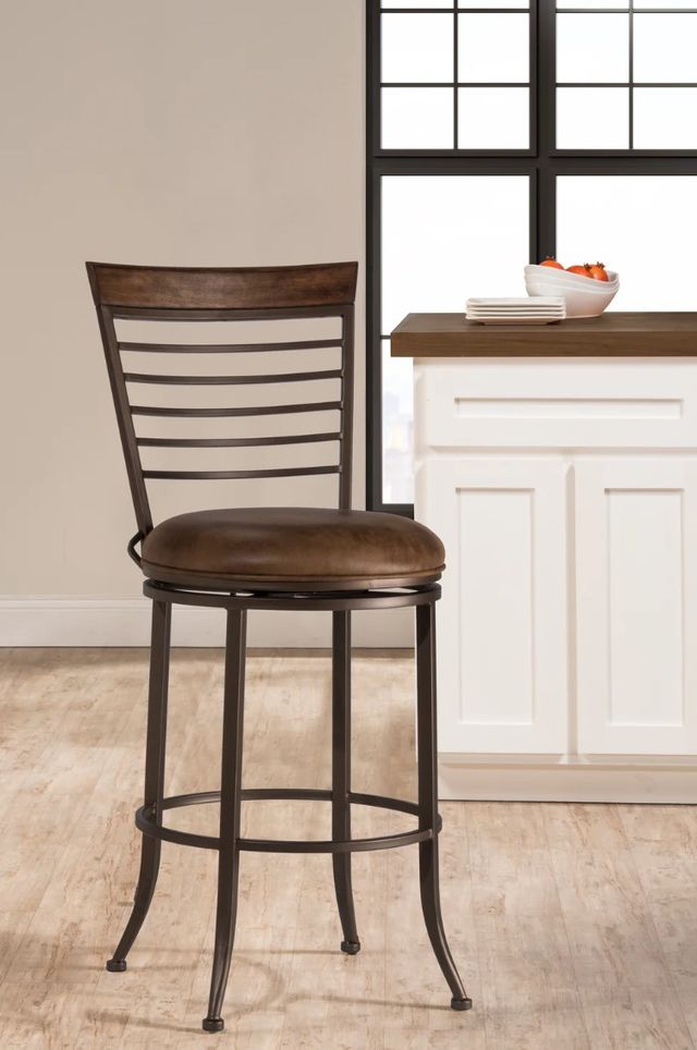HH2 Home Terrell Brown/Walnut Bar Stool-2