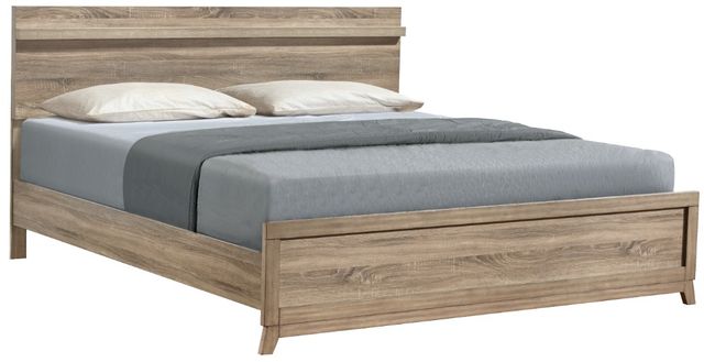 Crown Mark Tilston Natural Queen Panel Bed-0
