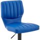 Armen Living Bardot Blue Adjustable Height Stool Swivel Stool-4