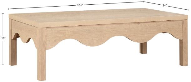 Meridian Furniture Fiora Natural Coffee Table-3