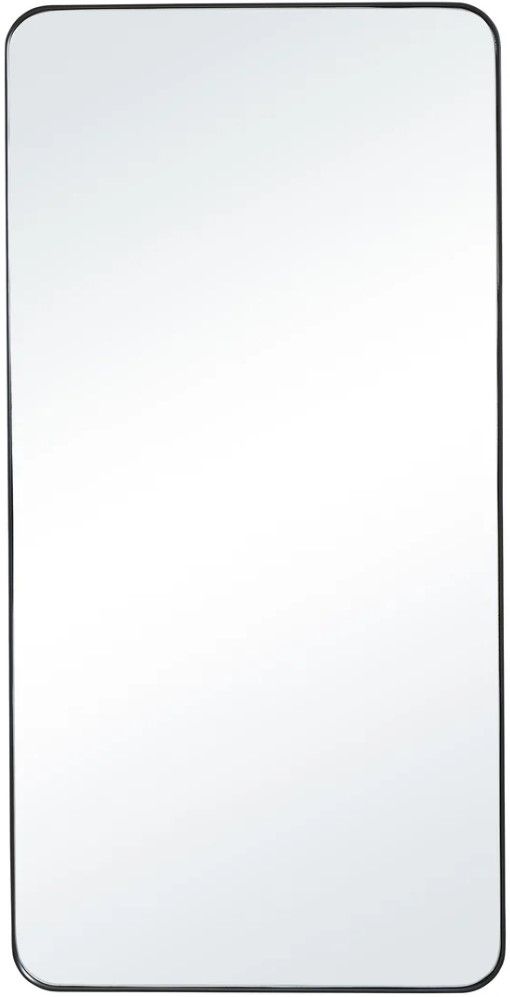Renwil® Glencoe Matte Black Accent Mirror-0