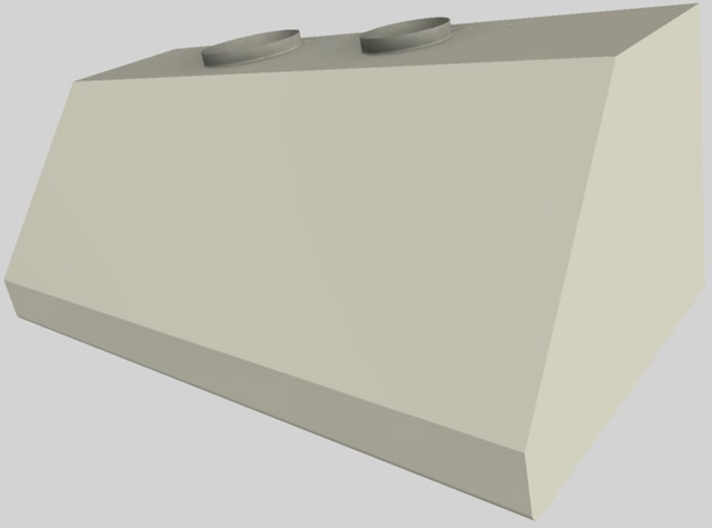 Vent-A-Hood® 48" Biscuit Wall Mounted Range Hood-2