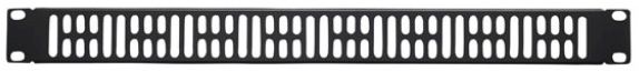 Sanus® Component Series Black Rack Blanking Panel-0