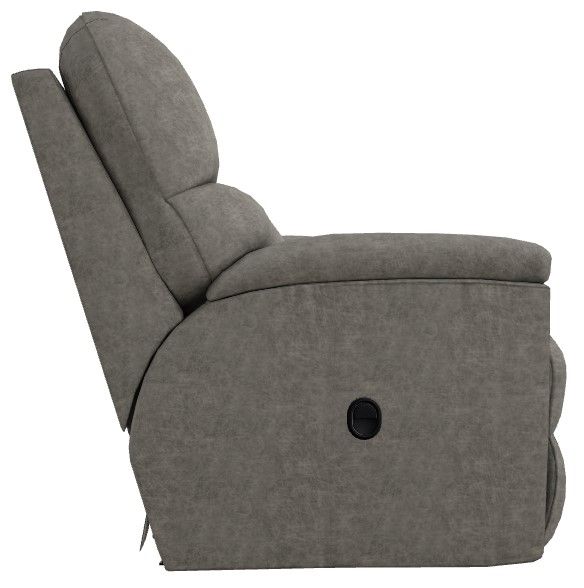La-Z-Boy® Trouper Charcoal Manual Reclining Loveseat with Console-2