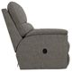 La-Z-Boy® Trouper Charcoal Manual Reclining Loveseat with Console-2