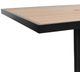 CabanaCoast® Customizable Skye Aluminum/Wooden 36" Outdoor Square Bar Table-2