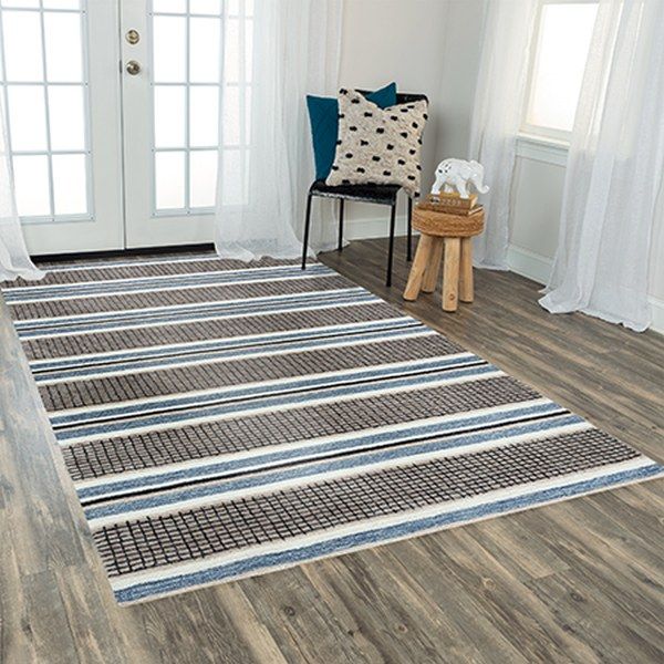 Rizzy Home Katana Brown 5'x8' Rectangular Rug-3