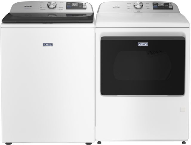 Maytag® White Top Load Washer & Electric Dryer Laundry Pair-0