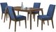 New Classic® Home Furnishings Maggie 5-Piece Blue/Walnut Dining Set-0