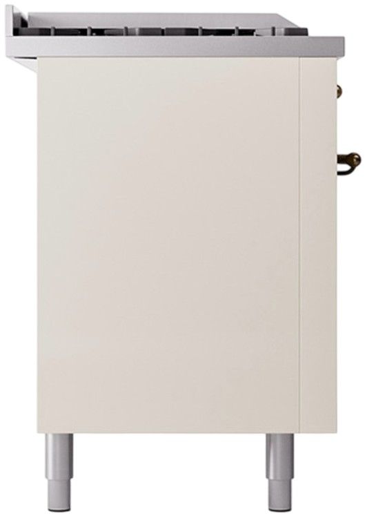 Ilve® Nostalgie II Series 60" Antique White Pro Style Dual Fuel Range-3