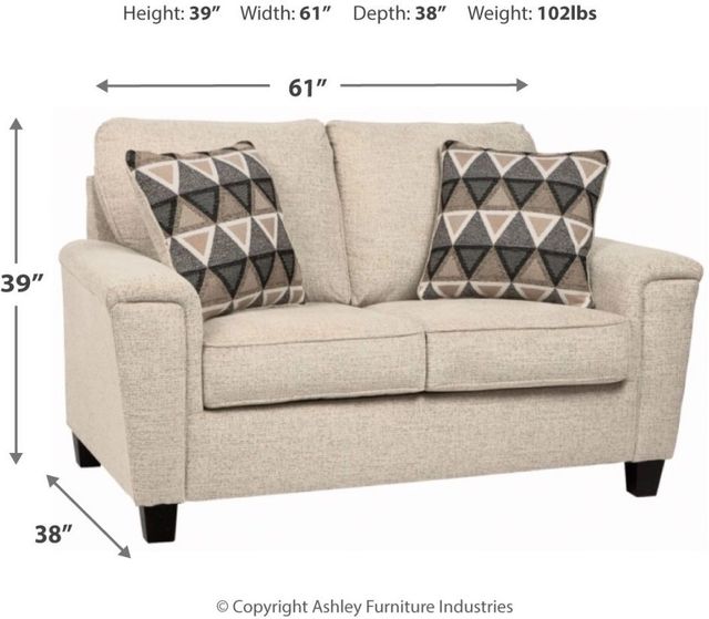 Signature Design by Ashley® Abinger Natural Loveseat-2