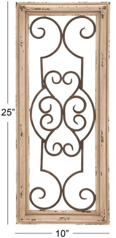 Deco Marche Scroll Small Wall Decor-3