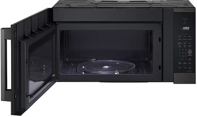 LG 30" 1.8 Cu. Ft. PrintProof™ Black Stainless Steel Smart Over The Range Microwave with EasyClean®-1