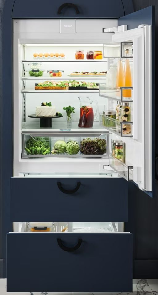 Sub-Zero® Designer Series 36" 19.6 Cu. Ft. Panel Ready Built-In Right Hinge Bottom Freezer Refrigerator-2