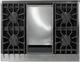 Viking® 5 Series 36" Cast Black Pro Style Dual Fuel (NG) Range with Polished Chrome Trim-4
