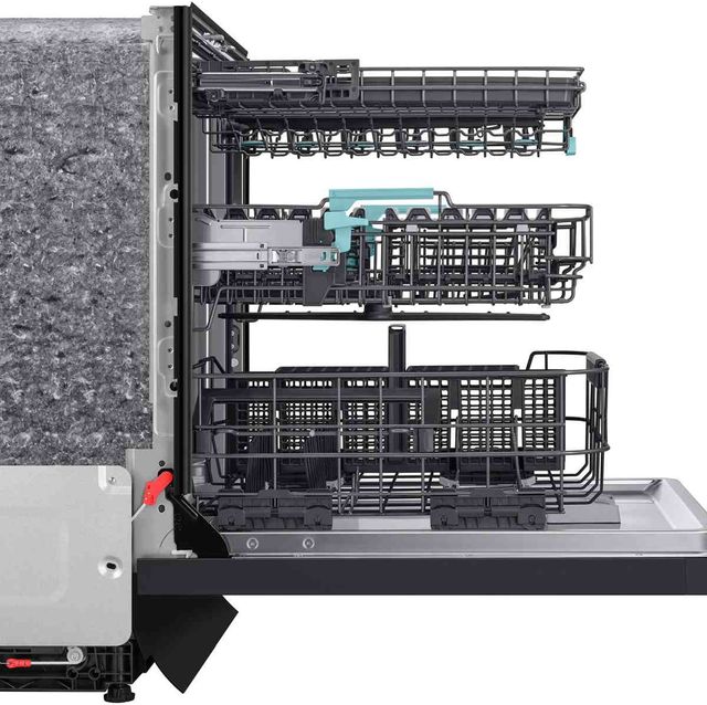 Samsung Bespoke 24" Fingerprint Resistant Matte Black Steel Top Control Built-In Smart Dishwasher with 3rd Rack Washing System-3