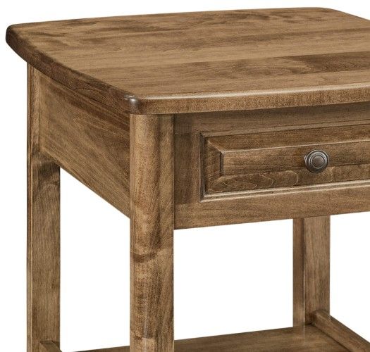 Archbold Furniture Customizable Amish Essentials Carson Maple 1-Drawer End Table-1