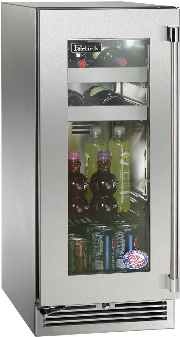 Perlick® Signature Series 2.8 Cu. Ft. Stainless Steel Frame Outdoor Beverage Center