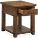 Magnussen Home® Chesterfield Farmhouse Timber Rectangular End Table-3