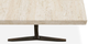 Bassett® Furniture Tyson White Travertine Stone Top Rectangular Cocktail Table with Black Base-4