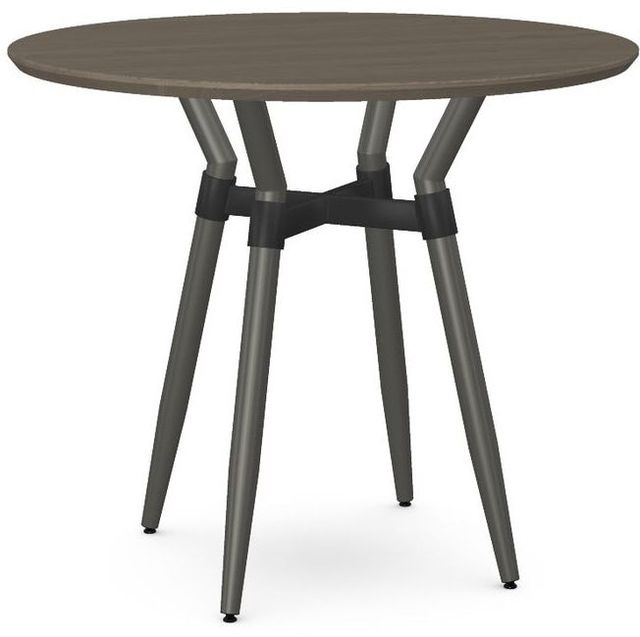 Amisco Customizable Link Solid Ash 36" Round Counter Height Table-0
