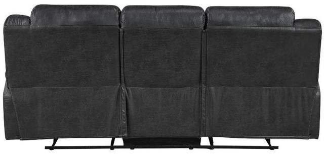Homelegance® Hazen Black Double Manual Reclining Sofa-3