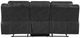 Homelegance® Hazen Black Double Manual Reclining Sofa-3