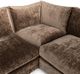 Classic Home Ludwig 5-Piece Mossed Brown Sectional Set-5