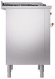 Ilve® Nostalgie II Series 36" Stainless Steel Pro Style Dual Fuel Range-3