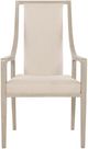 Bernhardt Axiom Beige/Linear Gray Upholstered Dining Arm Chair-0