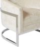 Olliix by Madison Park Cream/Chrome Haven Accent Chair-4