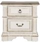Liberty Furniture Abbey Park 4-Piece Antique White/Weathered Brown King Panel Bedroom Set-4