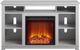 Ameriwood Home Edgewood Dove Gray 55'' Electric Fireplace Media Console-0