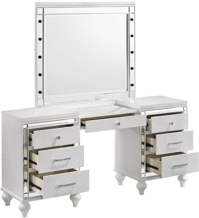 New Classic® Home Furnishings Valentino White Dressing Table-1